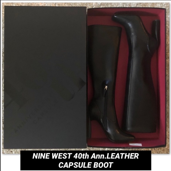 NINE WEST•LEATHER 40th Ann.CAPSULE BOOT - Picture 3 of 8